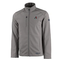 Veste zippée entièrement recyclée Evoke pour homme, grise, des Diamondbacks de l'Arizona, Cutter & Buck