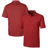 Men's Cutter & Buck  Red Arizona Diamondbacks Forge Pencil Stripe Stretch Polo