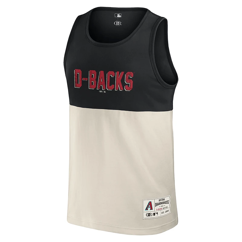 Collection Darius Rucker pour hommes par Fanatics Débardeur noir à blocs de couleurs des Diamondbacks l'Arizona