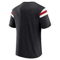 Men's Darius Rucker Collection by Fanatics Black Arizona Diamondbacks Distressed Sleeve Stripe T-Shirt