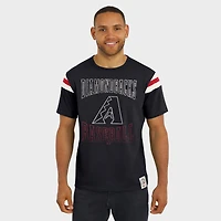 Men's Darius Rucker Collection by Fanatics Black Arizona Diamondbacks Distressed Sleeve Stripe T-Shirt