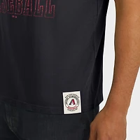 Men's Darius Rucker Collection by Fanatics Black Arizona Diamondbacks Distressed Sleeve Stripe T-Shirt