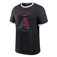 Men's Darius Rucker Collection by Fanatics  Black Arizona Diamondbacks Washed Ringer T-Shirt