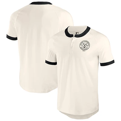 T-shirt Henley Raglan blanc pour homme de la collection Darius Rucker Fanatics, Arizona Diamondbacks