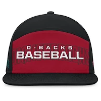 Men's Fanatics Black/Red Arizona Diamondbacks Clubhouse Splitter Snapback Hat
