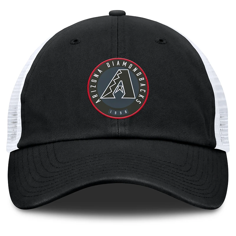 Casquette ajustable Averies des Diamondbacks de l'Arizona pour hommes Fanatics noir/blanc