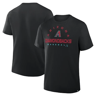 T-shirt Fanatics pour hommes, noir, Arizona Diamondbacks Clubhouse Legacy Primary Play
