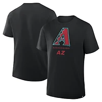 T-shirt Fanatics pour hommes, noir, Arizona Diamondbacks Clubhouse Legacy Side Swipe
