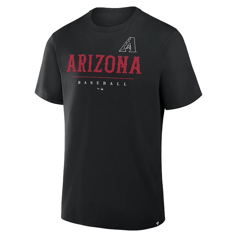 T-shirt Fanatics pour homme, coloris noir, Arizona Diamondbacks, Legacy Clubhouse