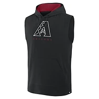 Men's Fanatics Black Arizona Diamondbacks Fire Speed Sleeveless Pullover Hoodie
