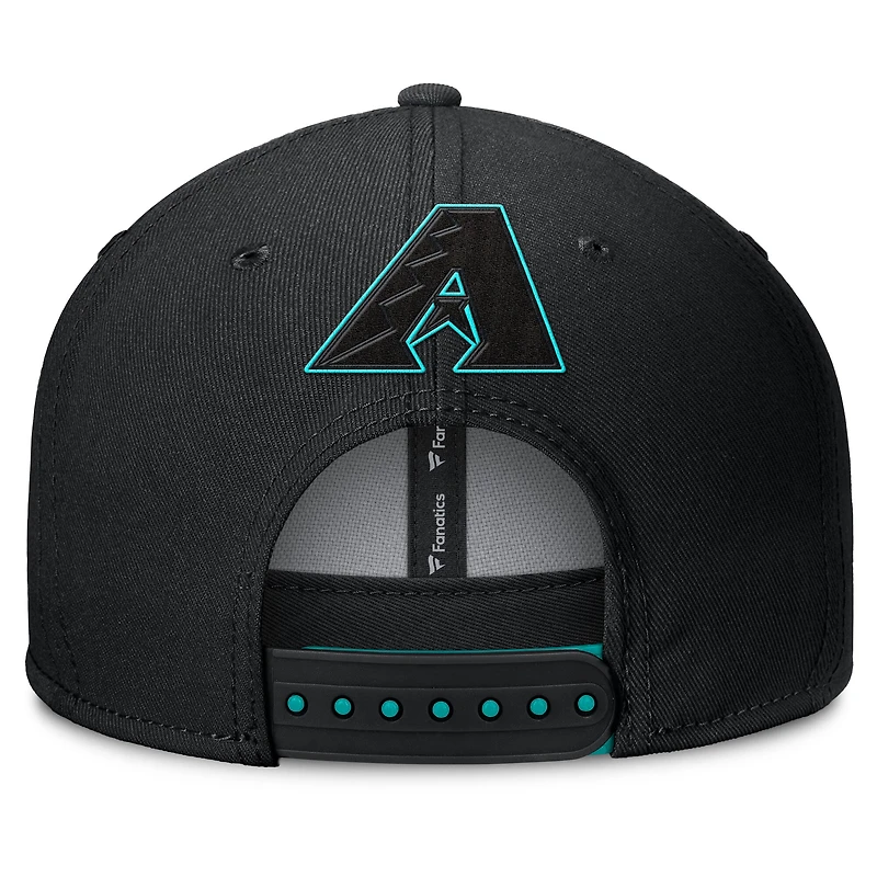 Casquette Snapback Glint noire Fanatics pour homme