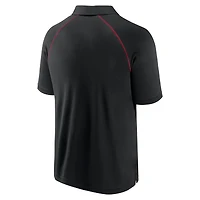 Polo noir raglan Strong Alone des Diamondbacks de l'Arizona Fanatics pour hommes
