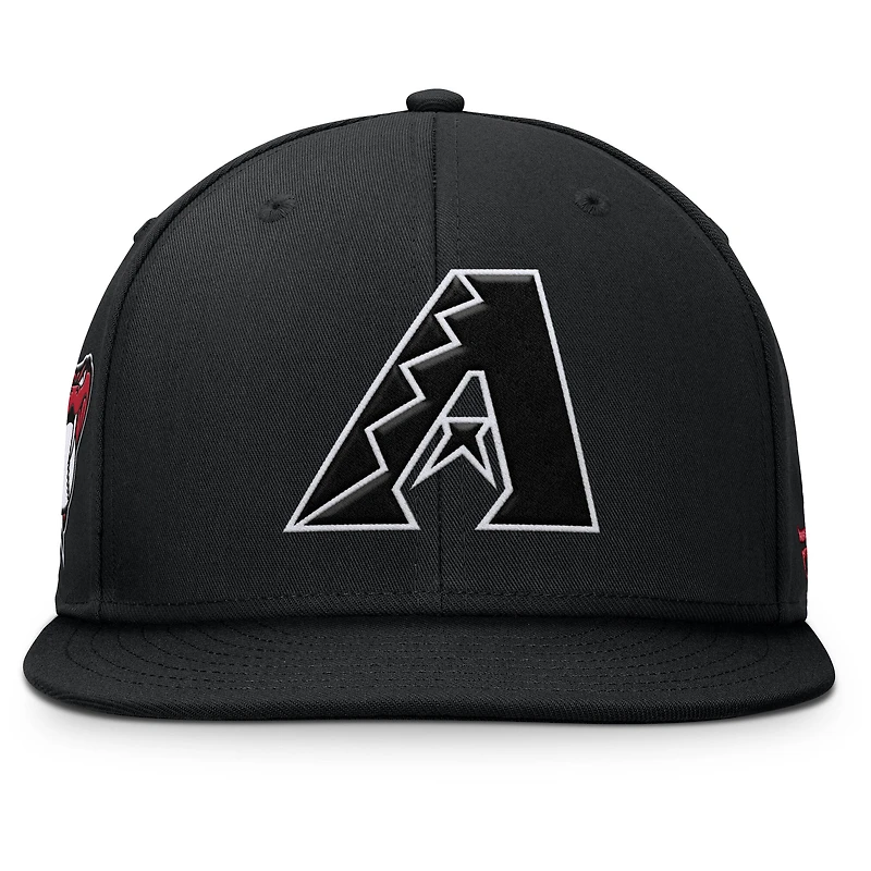 Casquette à pression noire Fanatics pour hommes Arizona Diamondbacks Walk-Off Bullpen