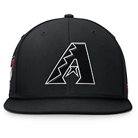 Casquette à pression noire Fanatics pour hommes Arizona Diamondbacks Walk-Off Bullpen