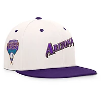 Casquette ajustée Fanatics pour homme, crème/violet, Arizona Diamondbacks