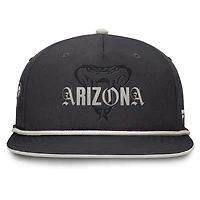 Casquette à pression Gapper pour homme Fanatics Graphite Arizona Diamondbacks