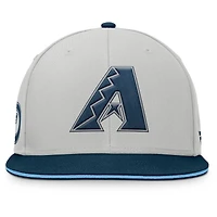 Casquette snapback grise Fanatics des Diamondbacks de l'Arizona pour homme