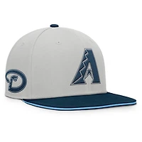 Casquette snapback grise Fanatics des Diamondbacks de l'Arizona pour homme