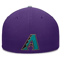 Casquette ajustée Fanatics violette/grise pour homme des Diamondbacks de l'Arizona