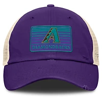 Casquette ajustable en maille Eastbound de la collection Cooperstown des Diamondbacks de l'Arizona pour hommes Fanatics violet/naturel