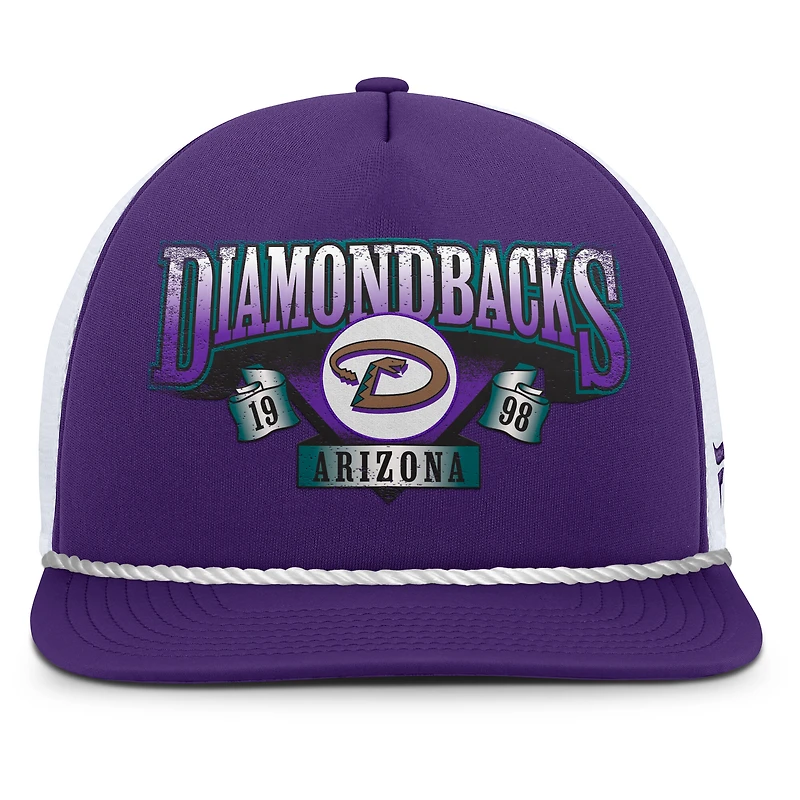 Men's Fanatics Purple/White Arizona Diamondbacks Recall Snapback Hat