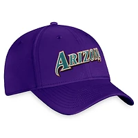 Casquette Fanatics Purple Arizona Diamondbacks Cooperstown Core Flex pour hommes