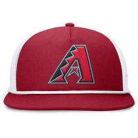 Casquette Snapback Fanatics rouge/blanc pour homme des Diamondbacks de l'Arizona