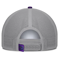Men's Fanatics White/Purple Arizona Diamondbacks Designated A-Frame Foam Front Trucker Adjustable Hat