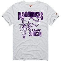Men's Homage Randy Johnson Ash Arizona Diamondbacks Graphic Player T-Shirt