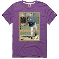 Men's Homage Randy Johnson Purple Arizona Diamondbacks 1999 Topps Baseball Card Player T-Shirt
