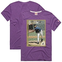 T-shirt homme hommage à Randy Johnson, violet, Arizona Diamondbacks, Topps, en mélange de trois matières