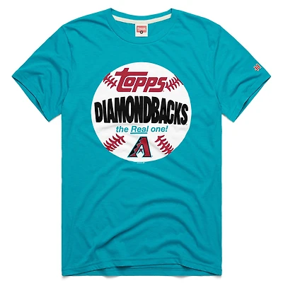 Men's Homage Teal Arizona Diamondbacks MLB x Topps Baseball The Real One Tri-Blend T-Shirt