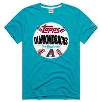 Men's Homage  Teal Arizona Diamondbacks MLB x Topps Baseball The Real One Tri-Blend T-Shirt