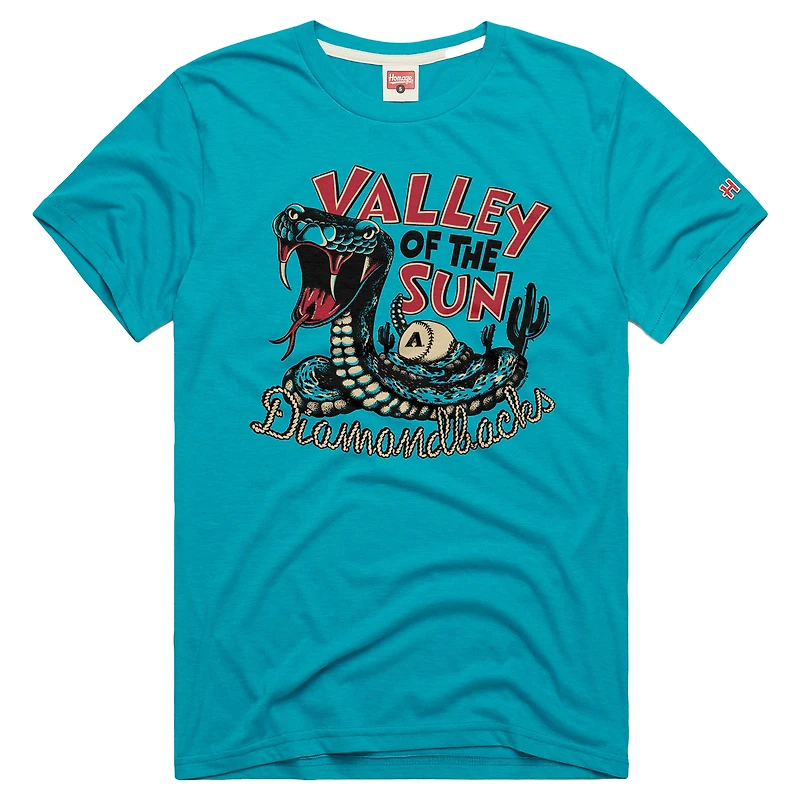 T-shirt homme Homage Teal Arizona Diamondbacks Tri-Blend Hyperlocal