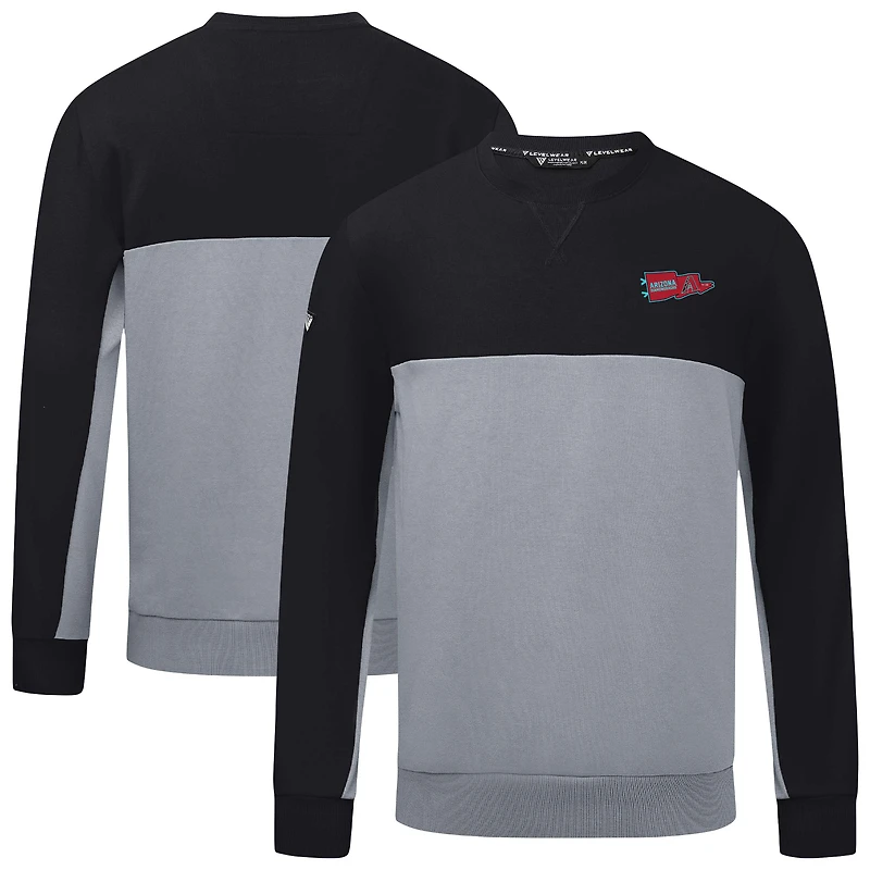 Men's Levelwear Black/Gray Arizona Diamondbacks Legacy Rafters Pullover Sweatshirt