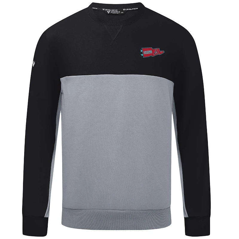 Men's Levelwear Black/Gray Arizona Diamondbacks Legacy Rafters Pullover Sweatshirt
