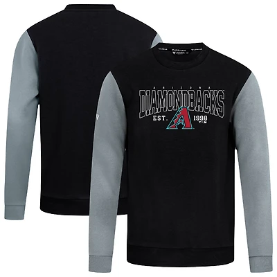 Men's Levelwear Black Arizona Diamondbacks Accolade Ultimate Textbook Pullover Sweatshirt