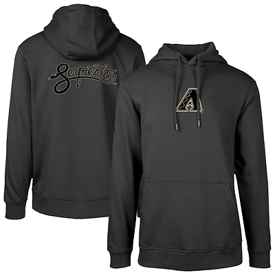 Men's Levelwear Black Arizona Diamondbacks City Connect Podium Core 2.0 Pullover Hoodie