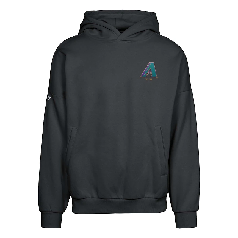 Sweat à capuche noir Levelwear pour homme Arizona Diamondbacks Contact Pro Card