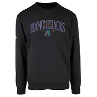 Men's Levelwear Black Arizona Diamondbacks Cooperstown Collection Zane Vintage Pullover Sweatshirt