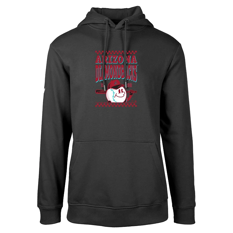 Sweat à capuche noir Levelwear pour homme Arizona Diamondbacks Podium Inaugural