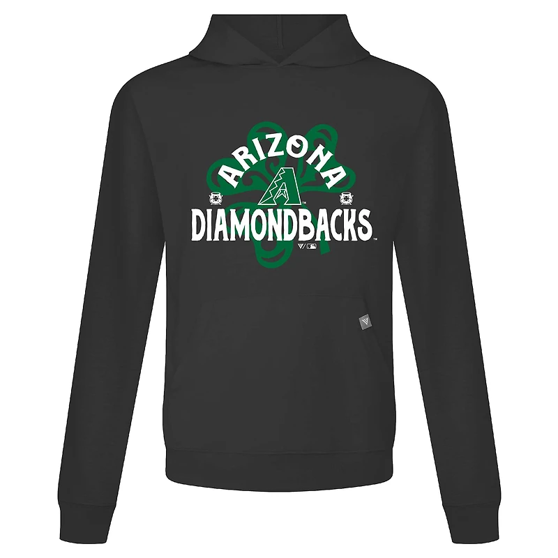 Sweat à capuche noir pour homme Levelwear Arizona Diamondbacks St. Patrick's Day Relay Shamrock