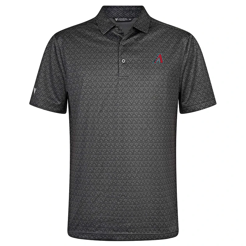 Men's Levelwear Charcoal Arizona Diamondbacks System Insignia Core Polo