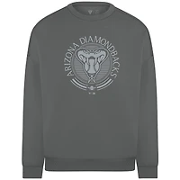 Sweat-shirt à capuche Luxe Signature Grain gris Levelwear pour homme des Diamondbacks de l'Arizona