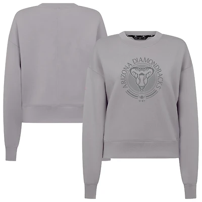 Men's Levelwear Gray Arizona Diamondbacks Sponge Pullover Sweatshirt