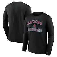 T-shirt à manches longues noir logo Arizona Diamondbacks Heart & Soul pour homme