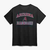 T-shirt noir pour homme avec logo Arizona Diamondbacks Heart and Soul