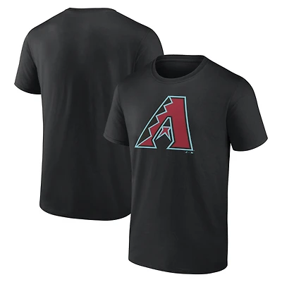 T-shirt noir pour homme avec logo officiel des Arizona Diamondbacks