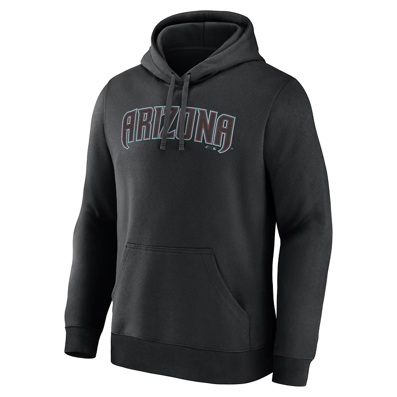 Sweat à capuche noir pour homme avec logo Arizona Diamondbacks