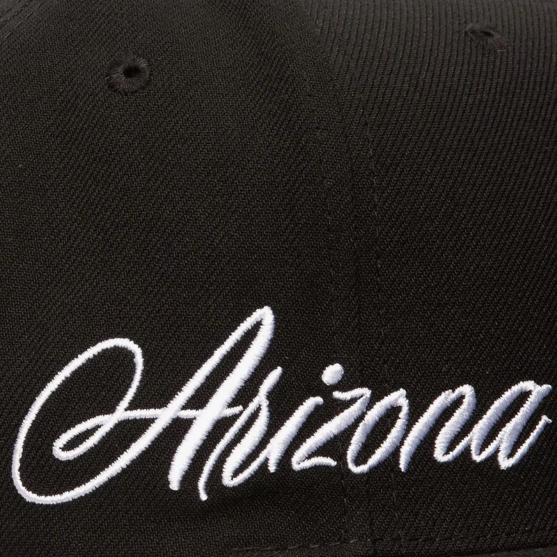 Men's Mitchell & Ness Black Arizona Diamondbacks Just Don x MLB Lux Script Snapback Hat